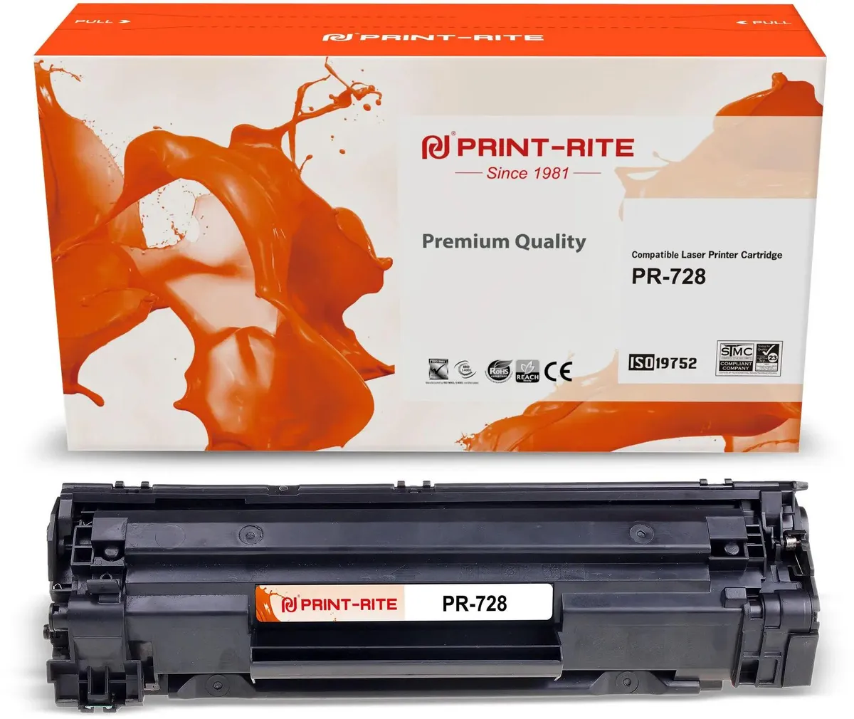 картинка Картридж лазерный Print-Rite TFH898BPU1J PR-728 728 черный для Canon от магазина КомпьютерЦентр