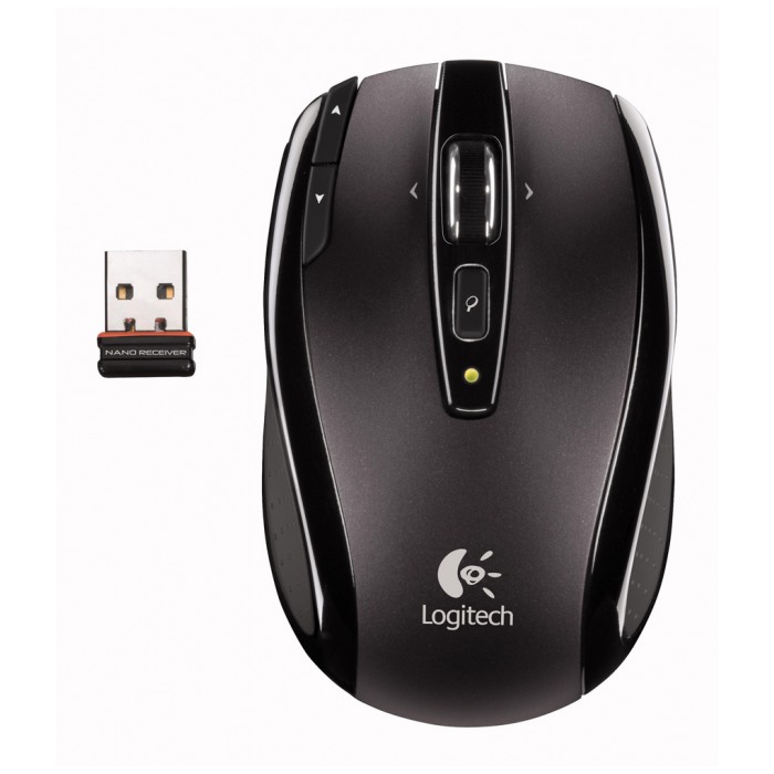 картинка Мышка Logitech VX Nano Black Wireless (910-001172) от магазина КомпьютерЦентр