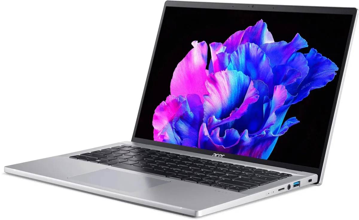 картинка Ноутбук Acer Swift GO SFG14-71-51EJ 14'' OLED (2880х1800)/  i5-1335U/  16Gb DDR5/  512Gb SSD/  Intel Iris Xe/  Wi-Fi6 /  BT5.2/  Win 11/  50 Втч/  1.25 кг/  Silver от магазина КомпьютерЦентр