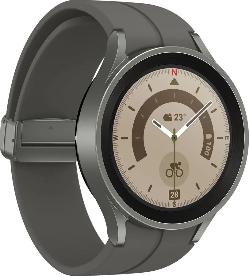 картинка Умные часы Samsung Galaxy Watch5 Pro 45mm Titanium Gray (SM-R920) от магазина КомпьютерЦентр