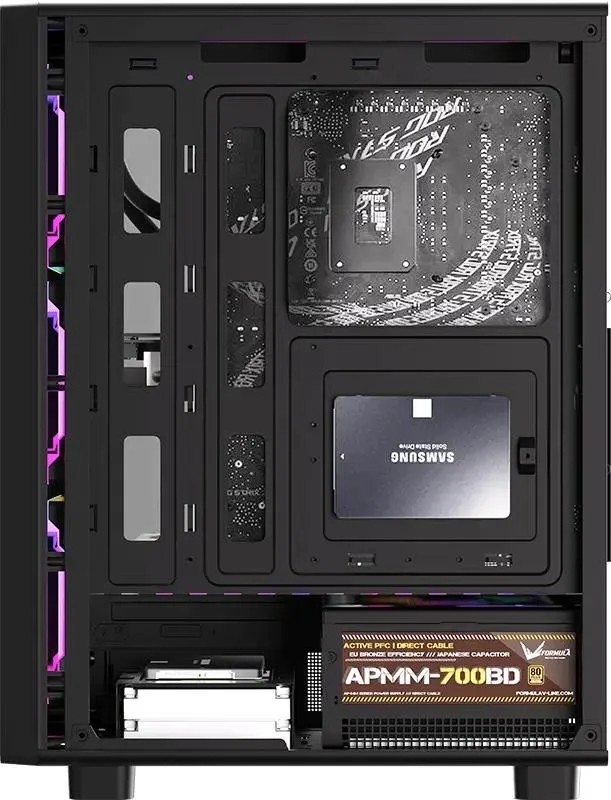 картинка Корпус Formula Mana Dynamic черный без БП ATX, PSU MANA DYN от магазина КомпьютерЦентр
