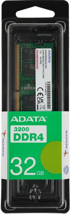 картинка SO-DIMM DDR4 32Gb 3200MHz PC4-25600 A-Data CL22 1.2V (AD4S320032G22-SGN) от магазина КомпьютерЦентр