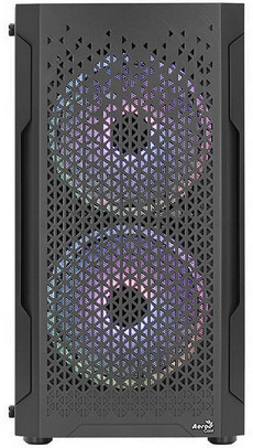 картинка Корпус Aerocool Trinity Mini-G-BK v2 черный без БП (ACCS-PV32033.11) от магазина КомпьютерЦентр