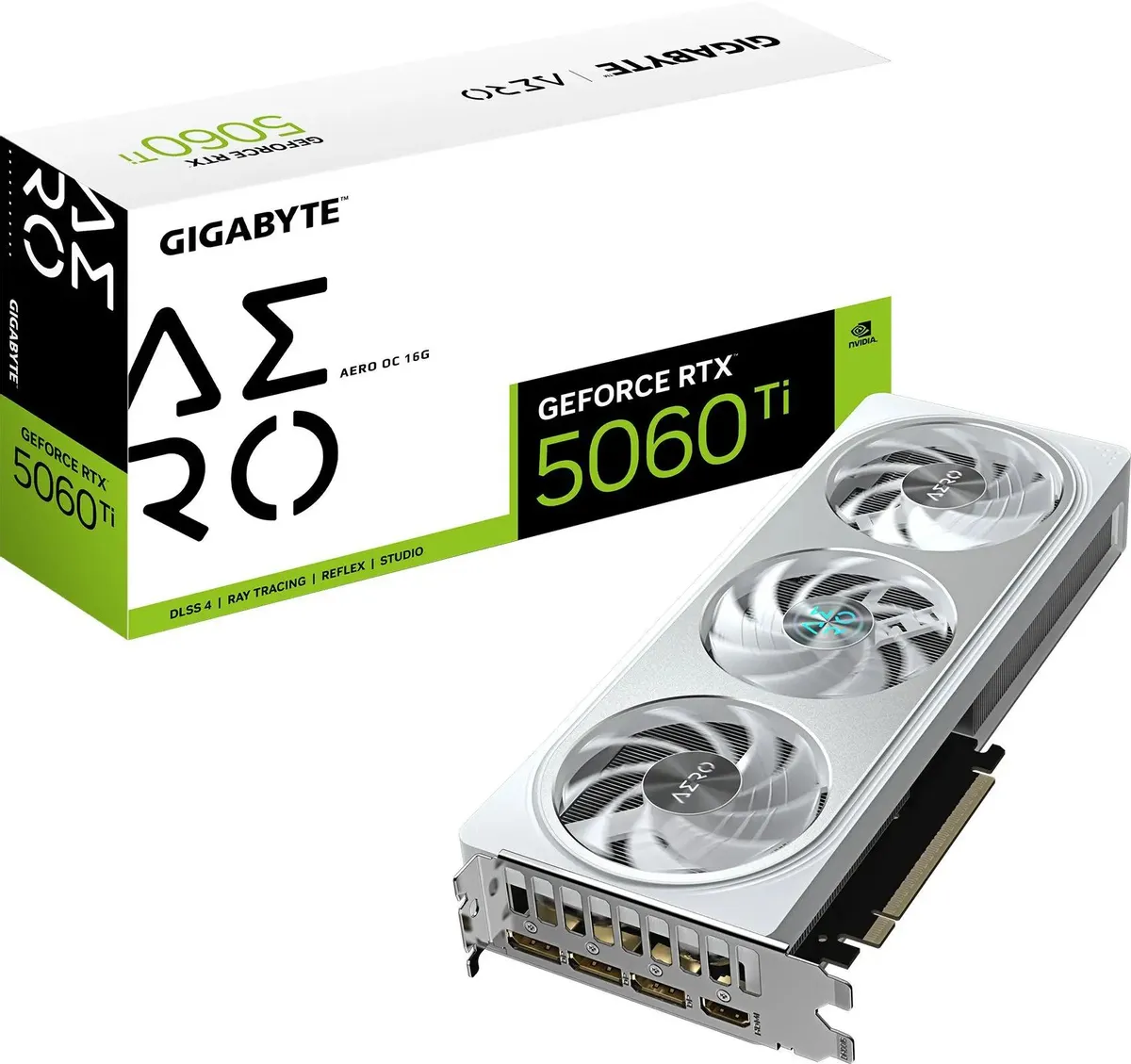 картинка Видеокарта 16Gb GDDR7 GeForce RTX 5060Ti Gigabyte AERO (GV-N506TAERO OC-16GD) от магазина КомпьютерЦентр