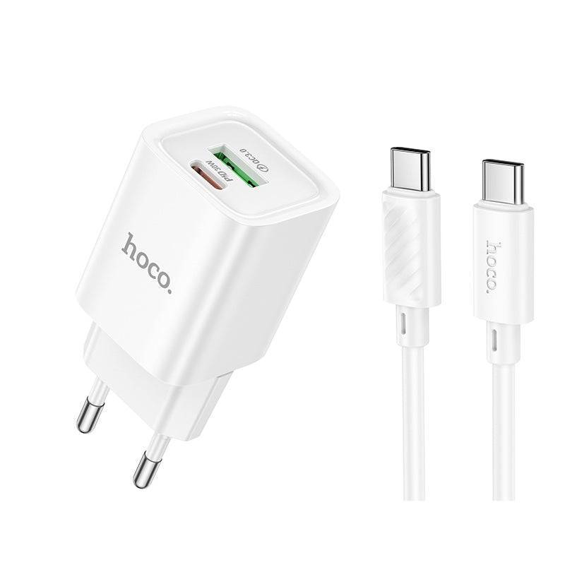 картинка СЗУ HOCO C149A Charm PD30W+QC3.0 charger set (C to C) white от магазина КомпьютерЦентр