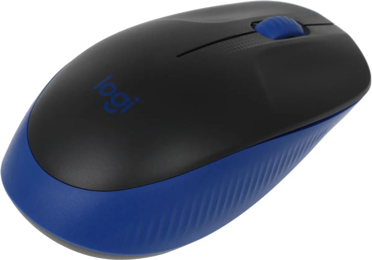 картинка Мышка Logitech M190 Wireless, Black/ Blue, 1000 dpi (910-005925) от магазина КомпьютерЦентр