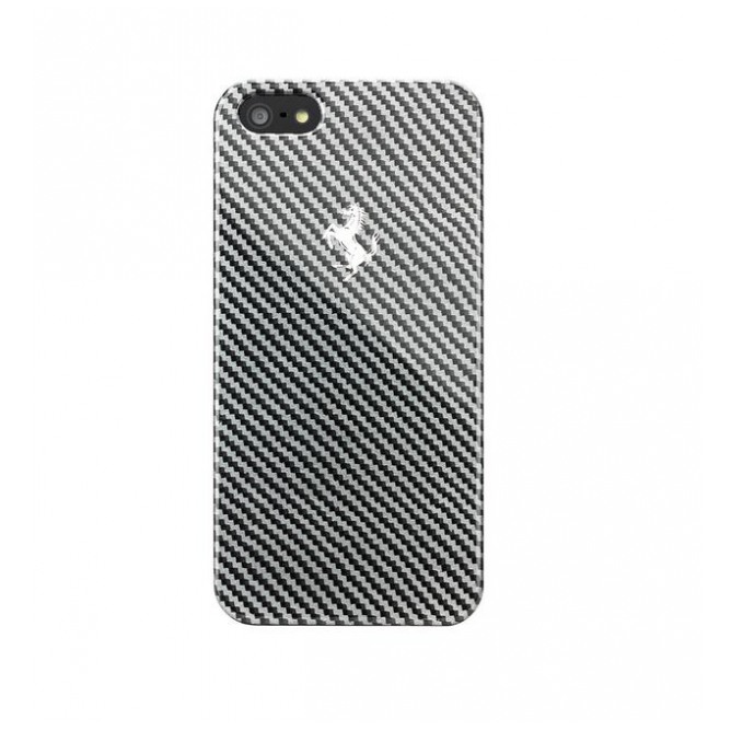 картинка Чехол CG Mobile Ferrari Hard Case Carbon Metallic Collection Black for iPhone 5 (FEFCHCP5BL) от магазина КомпьютерЦентр