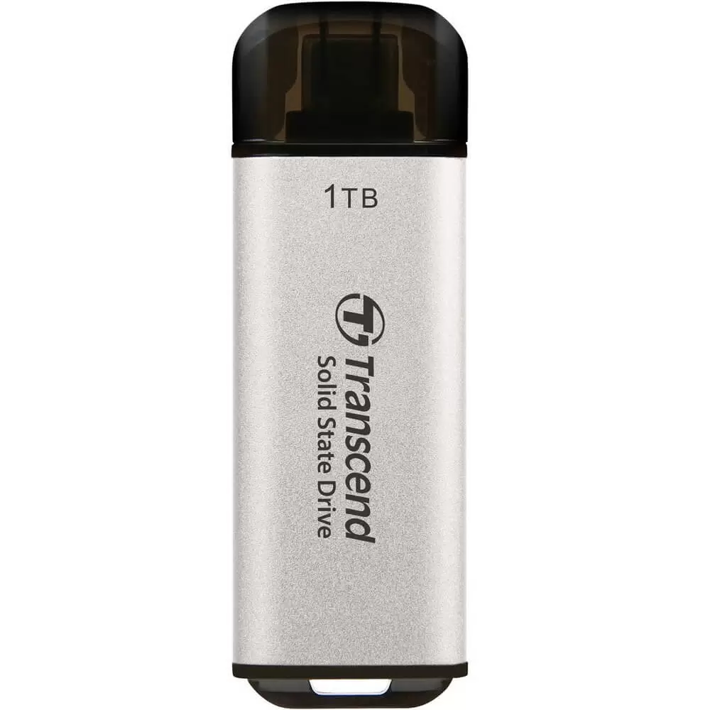 картинка SSD внешний 1Tb Transcend ESD300S USB Type-C Silver (TS1TESD300S) от магазина КомпьютерЦентр