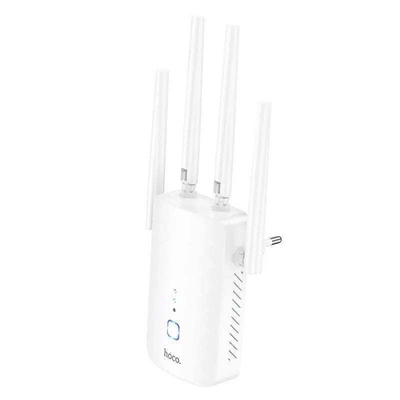 картинка Усилитель Hoco HI35 WiFi4 repeater white от магазина КомпьютерЦентр