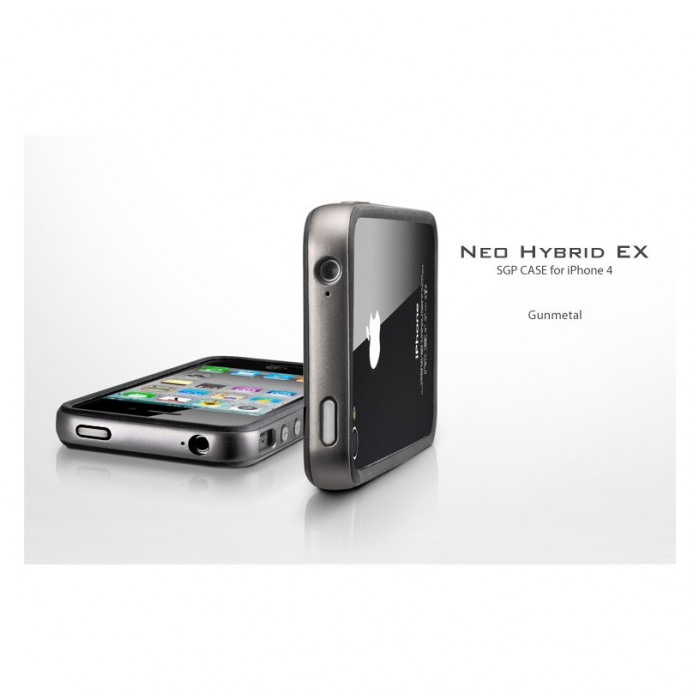 картинка Чехол SGP Neo Hybrid Case EX Series Gun Metal for iPhone 4 (SGP07022) от магазина КомпьютерЦентр