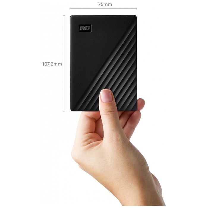 картинка Жесткий диск внешний Western Digital 1Tb 2,5″  My Passport USB 3.0 Black (WDBYVG0010BBK-WESN) от магазина КомпьютерЦентр