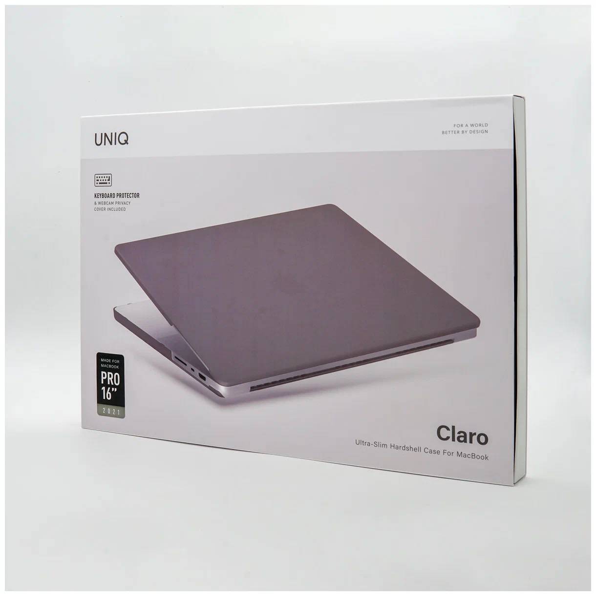 картинка Чехол Uniq CLARO для MacBook Pro 16'' (M1/ M2 MAX & PRO) (2021-2023) Matte Grey (MP16(2021)-CLAROMGRY) от магазина КомпьютерЦентр