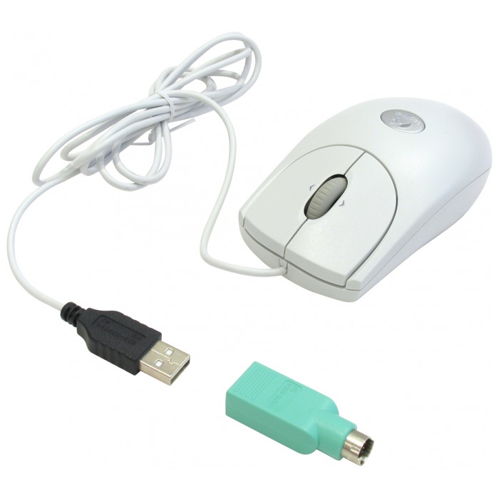картинка Мышка Logitech RX250 USB/ PS/ 2 White (OEM) (910-000185) от магазина КомпьютерЦентр