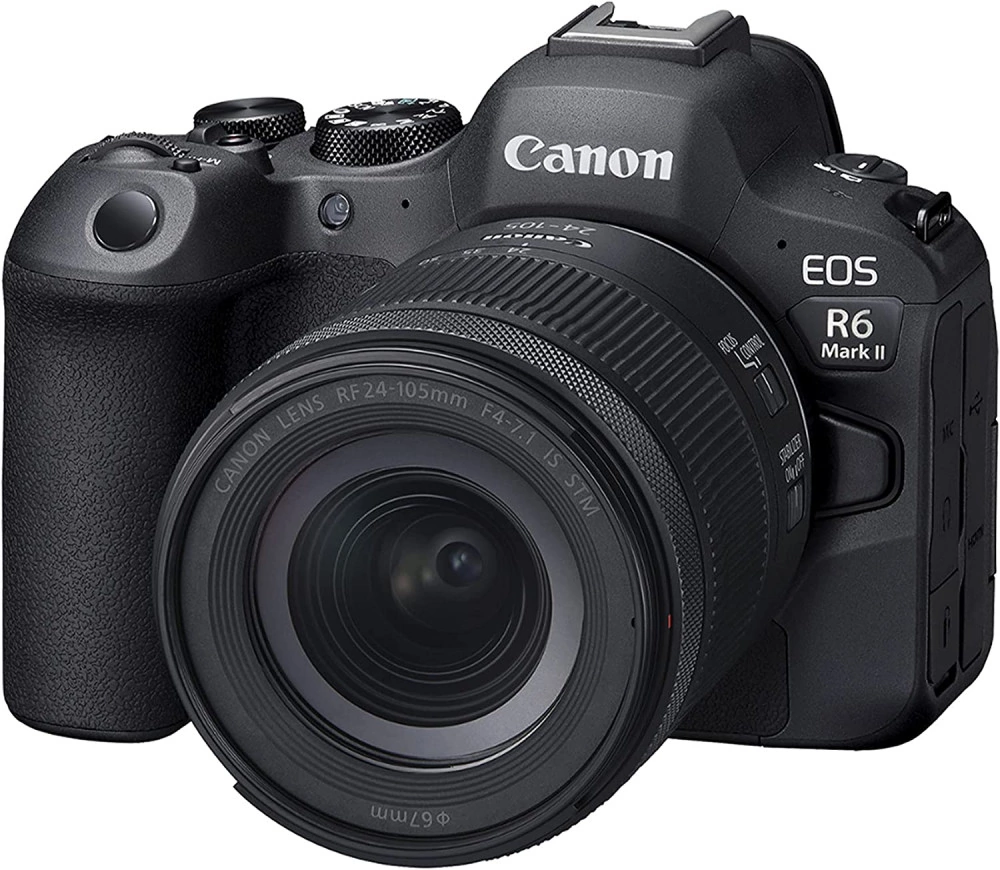 картинка Беззеркальный фотоаппарат Canon EOS R6 Mark II Kit RF 24-105mm F4-7.1 IS STM, черный от магазина КомпьютерЦентр