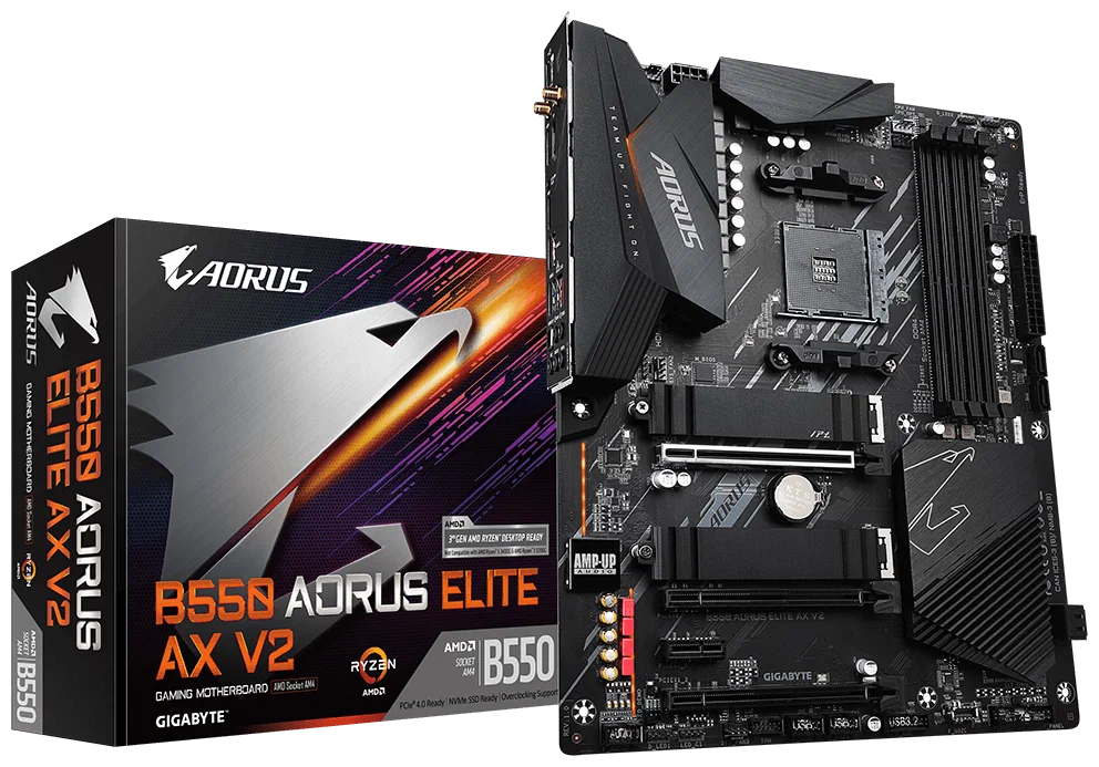 картинка Материнская плата Gigabyte B550 AORUS Elite AX V2 от магазина КомпьютерЦентр