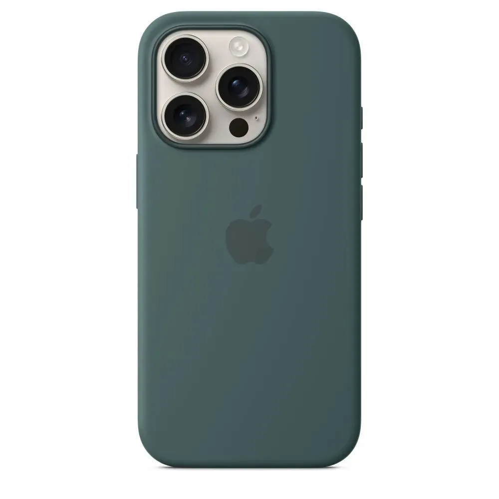 картинка Чехол для iPhone 16 Pro Silicone case Full with MagSafe (Animation) Lake Green от магазина КомпьютерЦентр