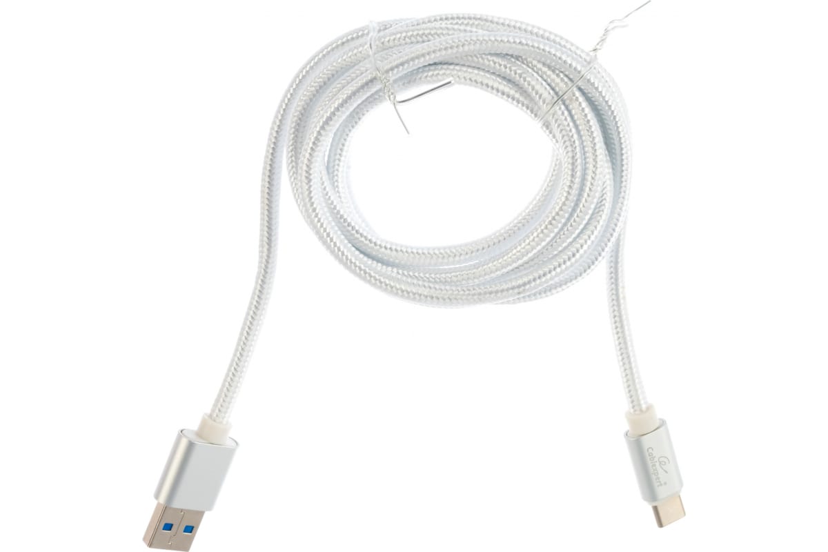 картинка Кабель USB 3.0 Cablexpert CC-P-USBC03S-1.8M, AM/ Type-C, серия Platinum, длина 1.8м, серебро, блистер от магазина КомпьютерЦентр