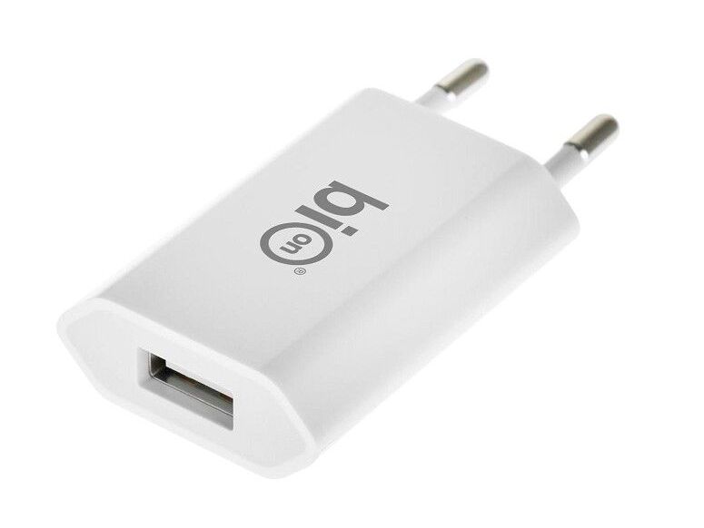 картинка Сетевое зарядное устройство Bion USB-A, 5 Вт, белый (BXP-ADP-A-5W) от магазина КомпьютерЦентр