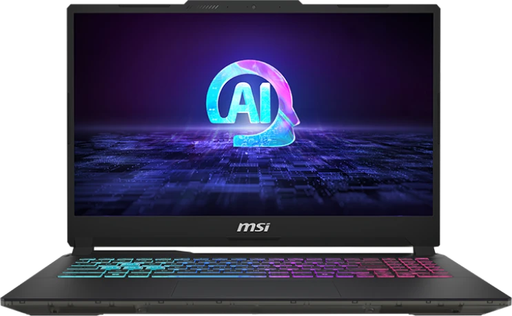 картинка Ноутбук MSI Cyborg 15 AI A1VEK-244XRU 15.6'' IPS (1920x1080) 144Hz /  Core Ultra 7 155H/  16Gb/  512Gb SSD/ RTX4050 6Gb/  WiFi AX/  BT 5.3/  53.5 Втч/  DOS от магазина КомпьютерЦентр
