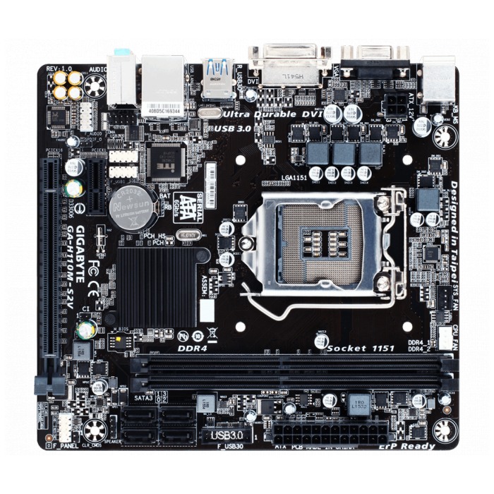 картинка Материнская плата Gigabyte GA-H110M-S2V (GA-H110M-S2V) от магазина КомпьютерЦентр