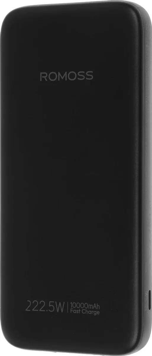 картинка Внешний аккумулятор Romoss (PHC10) (10000mAh) 22.5W 3A USB-A/ USB-C черный от магазина КомпьютерЦентр