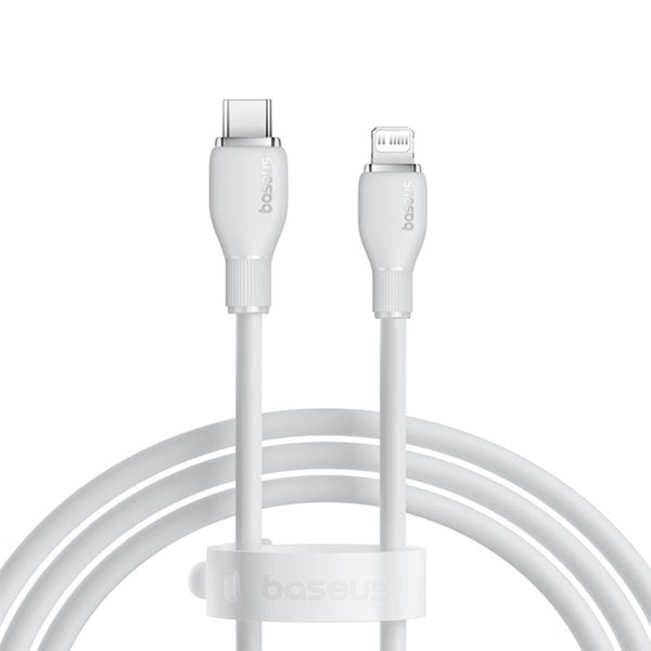 картинка Кабель Baseus Pudding Series Fast Charging Cable Type-C to iP 20W 1.2m Stellar White от магазина КомпьютерЦентр