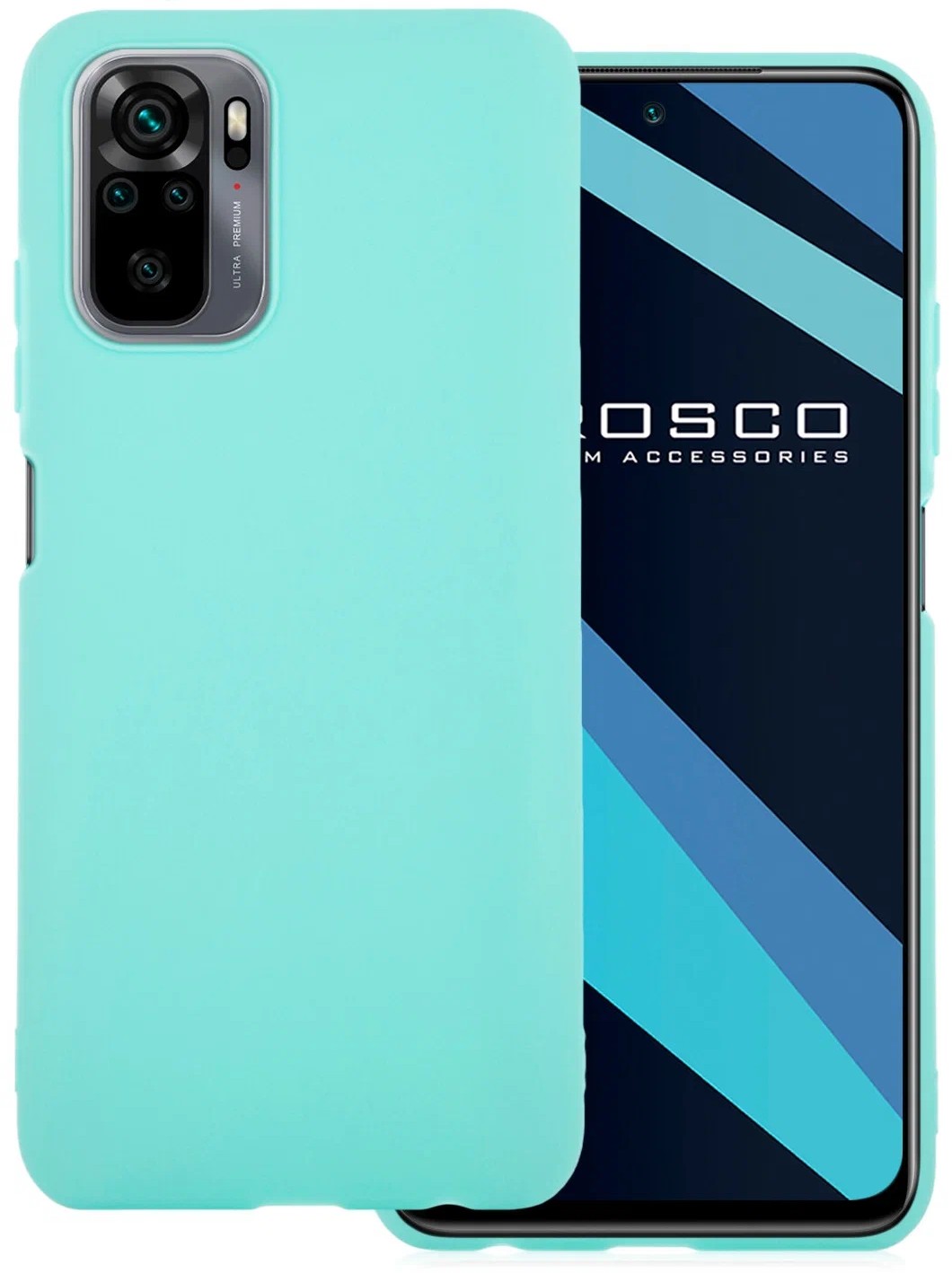 картинка Матовый чехол для Xiaomi Redmi Note 10, Note 10S и Xiaomi POCO M5s голубой от магазина КомпьютерЦентр