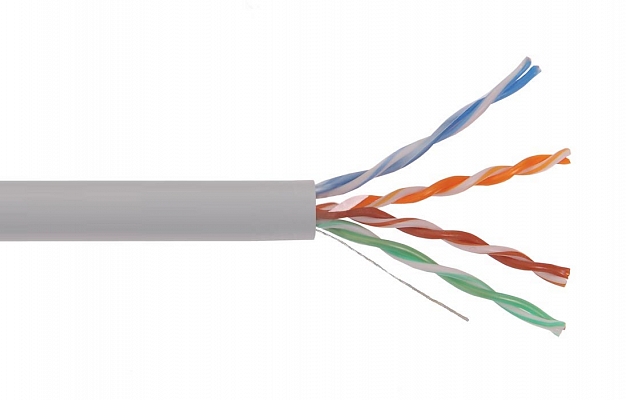 картинка Кабель UTP ITK cat5e 24AWG solid 4 пары ПВХ (305м) Gray (LC1-C5E04-111) от магазина КомпьютерЦентр