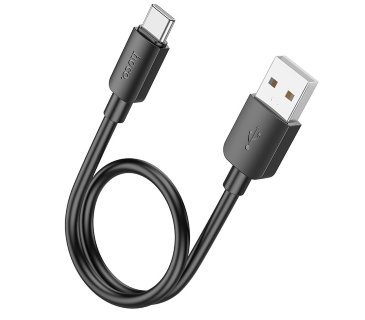 картинка Кабель HOCO X96 Hyper 27W charging data cable Type-C (0.25M) black от магазина КомпьютерЦентр