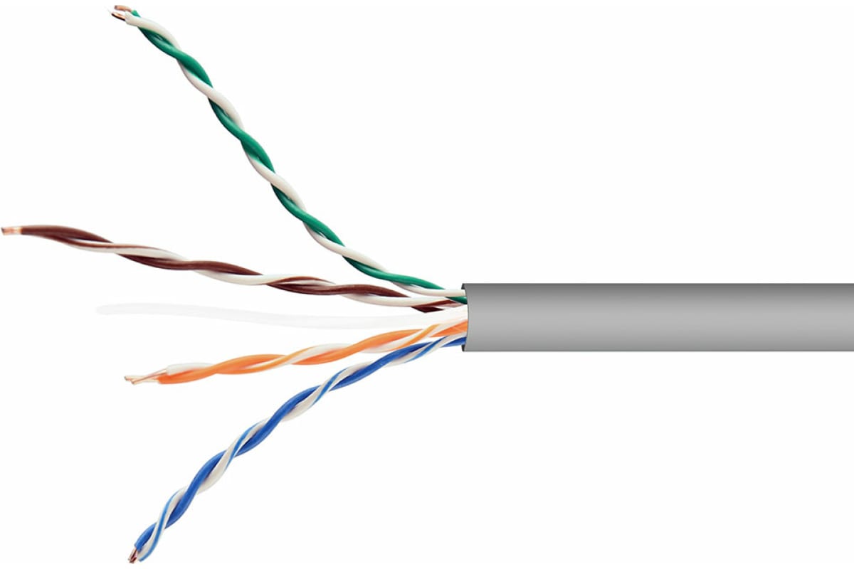 картинка Кабель FPC Cablexpert, UPC-5004E-SOL Cat5e, CCA, однож., pullbox, серый (продажа на метры) от магазина КомпьютерЦентр