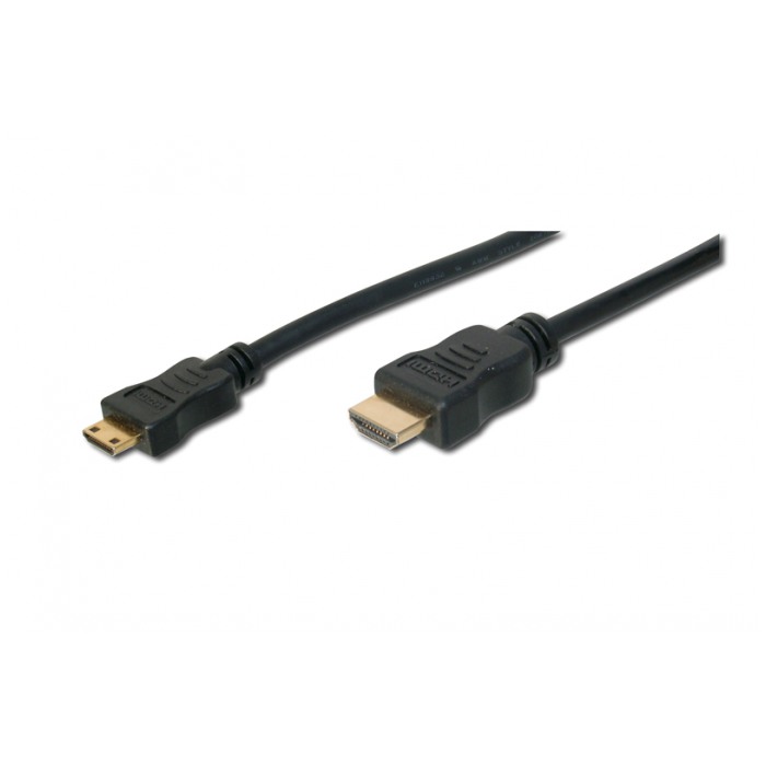 картинка Кабель Digitus HDMI-miniHDMI High Speed 2m Black (AK-330106-020-S) от магазина КомпьютерЦентр