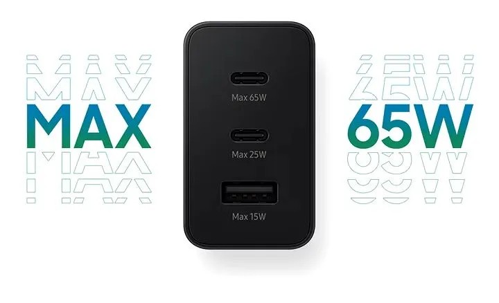 картинка Зарядное устройство Samsung 65W PD Power Adapter Trio от магазина КомпьютерЦентр