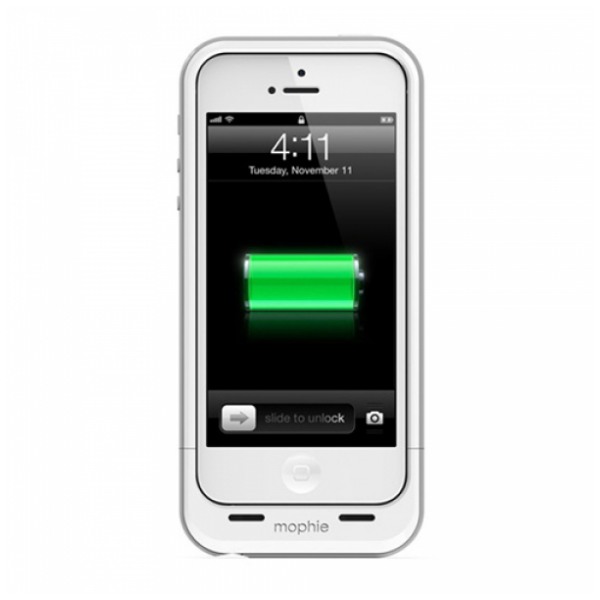 картинка Аккумулятор внешний Mophie Juice Pack Plus Case White 2100 mAh for iPhone5 (2396-JPP-IP5-WHT-I) от магазина КомпьютерЦентр