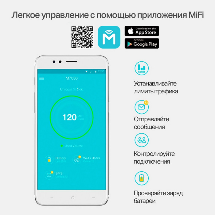 картинка Мобильный Wi-Fi роутер Tp-Link M7000 4G от магазина КомпьютерЦентр