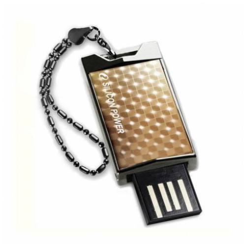 картинка Флешка USB SiliconPower 8Gb Touch 851 Gold (SP008GBUF2851V1G) от магазина КомпьютерЦентр
