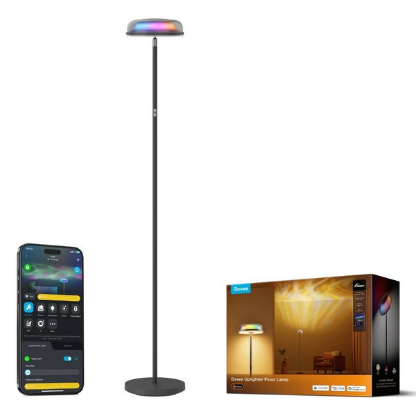 картинка Умный торшер Govee RGBWW+RGBIC+WW Uplighter Floor Lamp (H60B0311) от магазина КомпьютерЦентр