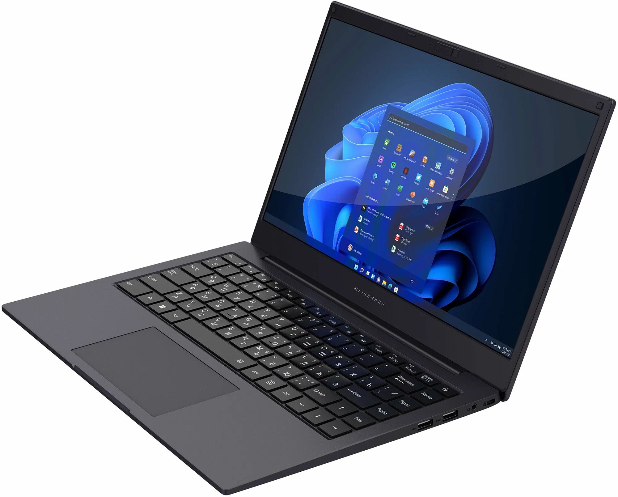картинка Ноутбук Maibenben Smart S14A-iN10UM 14''(1920x1080) IPS/  N100 /  8Gb/  512Gb/  Intel UHD/  BT / WiFi/  38 Втч/  Linux/  1.45 кг/  синий (S14A-iN10UMB1SLURE0) от магазина КомпьютерЦентр