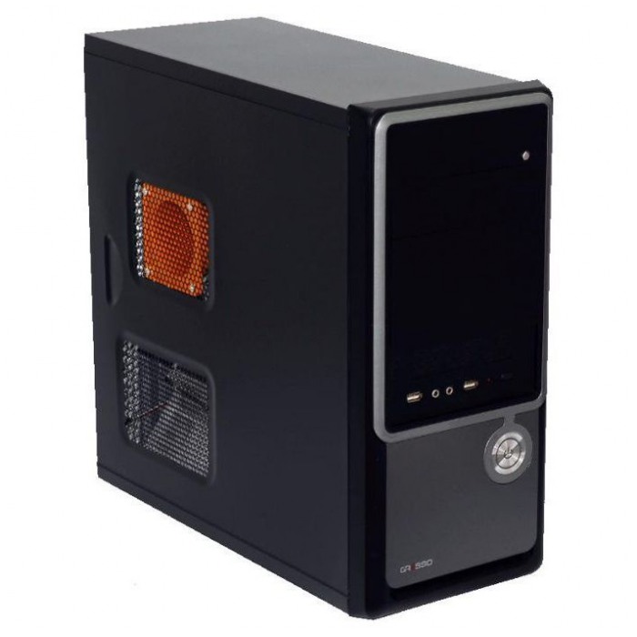 картинка Корпус Gresso GE-7038 450W Grey/Black (GE-7038) от магазина КомпьютерЦентр