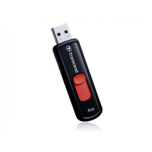 картинка Флешка USB Transcend 4Gb JetFlash 500 Black/Red (TS4GJF500) от магазина КомпьютерЦентр