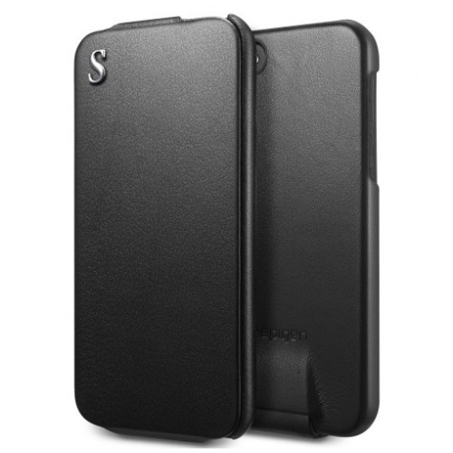 картинка Чехол SGP Leather Case Illuzion Legend Black for iPhone 5 (SGP09645) от магазина КомпьютерЦентр