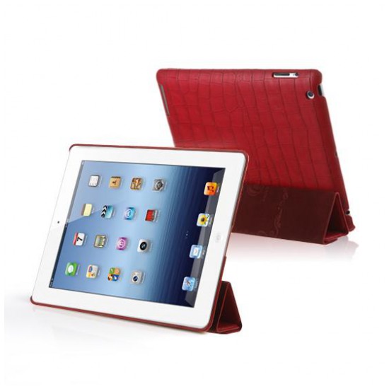 картинка Чехол Verus Premium K Crocodile PU Red for iPad 4 от магазина КомпьютерЦентр