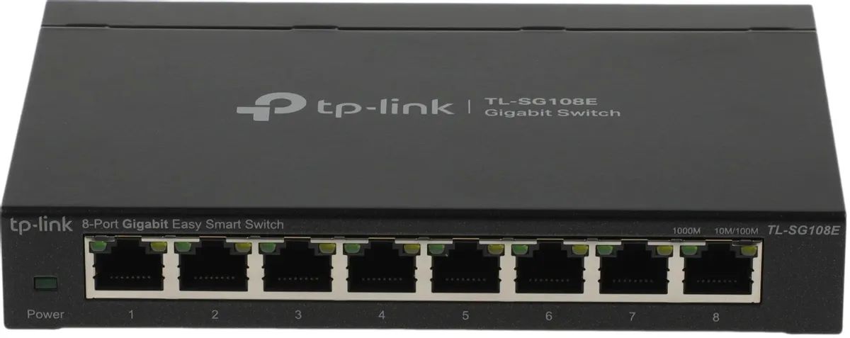картинка Switch 8-port TP-Link SMB TL-SG108E 8 LAN 10/ 100/ 1000 Mb, Unmanaged от магазина КомпьютерЦентр