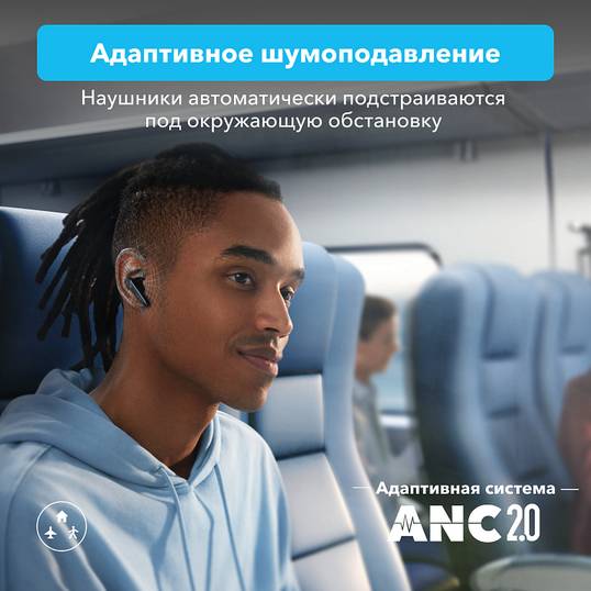 картинка Bluetooth гарнитура Anker Soundcore Liberty 4 NC A3947 black от магазина КомпьютерЦентр