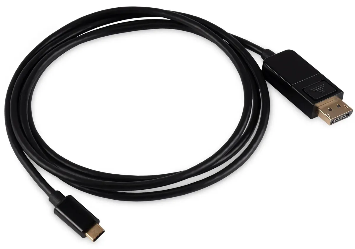 картинка Кабель Buro ver1.4 USB Type-C (m) DisplayPort (m) 1.5м (BU-TYPEC-DP-1.5M) черный 1996492 от магазина КомпьютерЦентр
