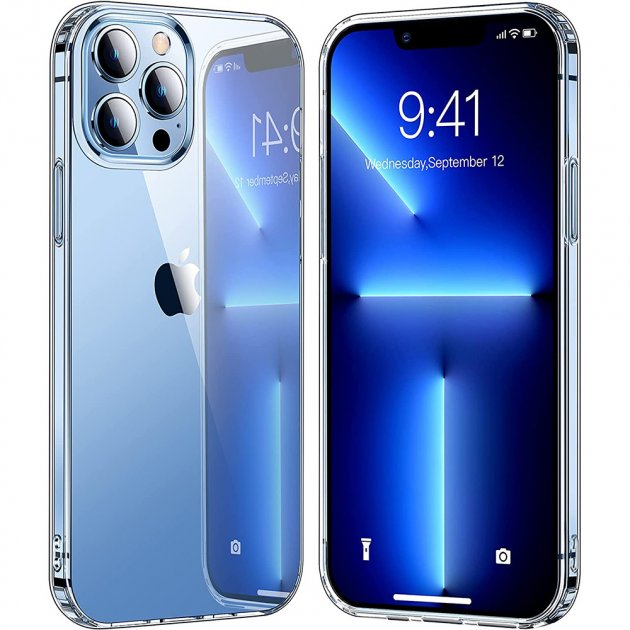 картинка Чехол Rock Space Pure Series Protection case PC + TPC for iPhone 13 Pro Прозрачный от магазина КомпьютерЦентр
