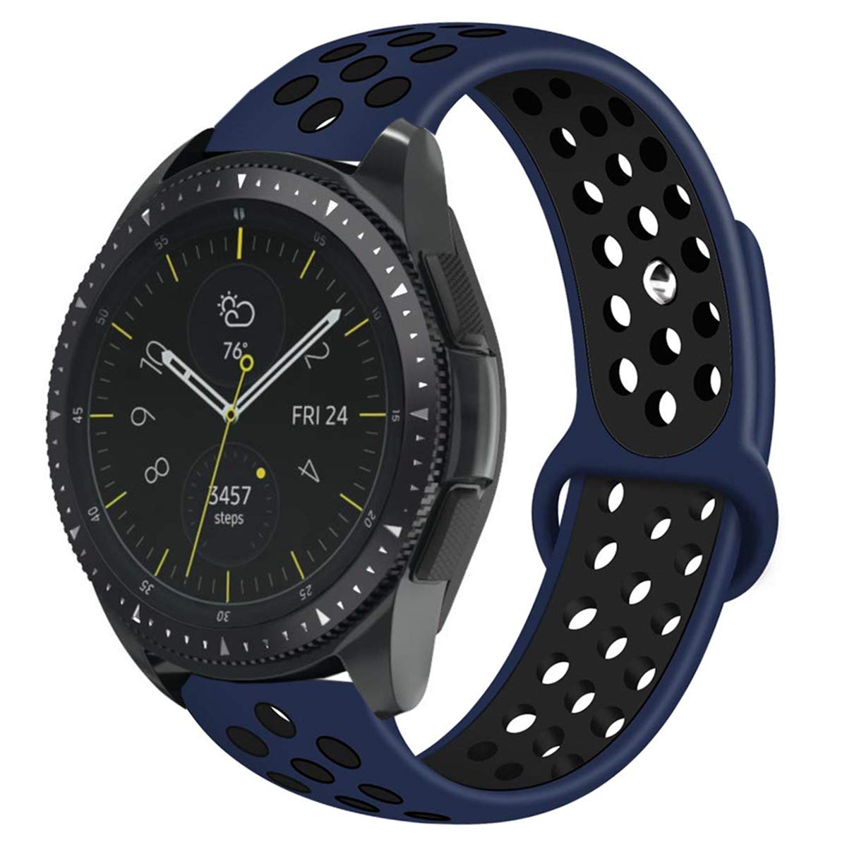 картинка Ремешок Samsung Galaxy Watch 42mm (20mm) Silicone Sport band Midnight Blue от магазина КомпьютерЦентр