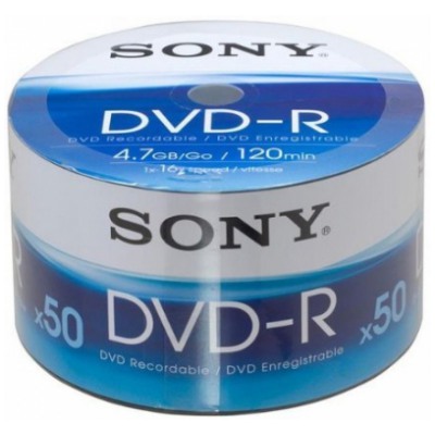 картинка Диски Sony DVD-R 4,7Gb 16x 50 pack Bulk от магазина КомпьютерЦентр