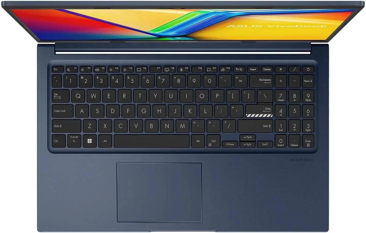 картинка Ноутбук ASUS Vivobook 15 X1504ZA-BQ1143 15.6'' IPS (1920x1080)/  Intel Core i3-1215U /  8Gb DDR4/  512Gb SSD/  Intel UHD Graphics/  noOS/  Blue от магазина КомпьютерЦентр