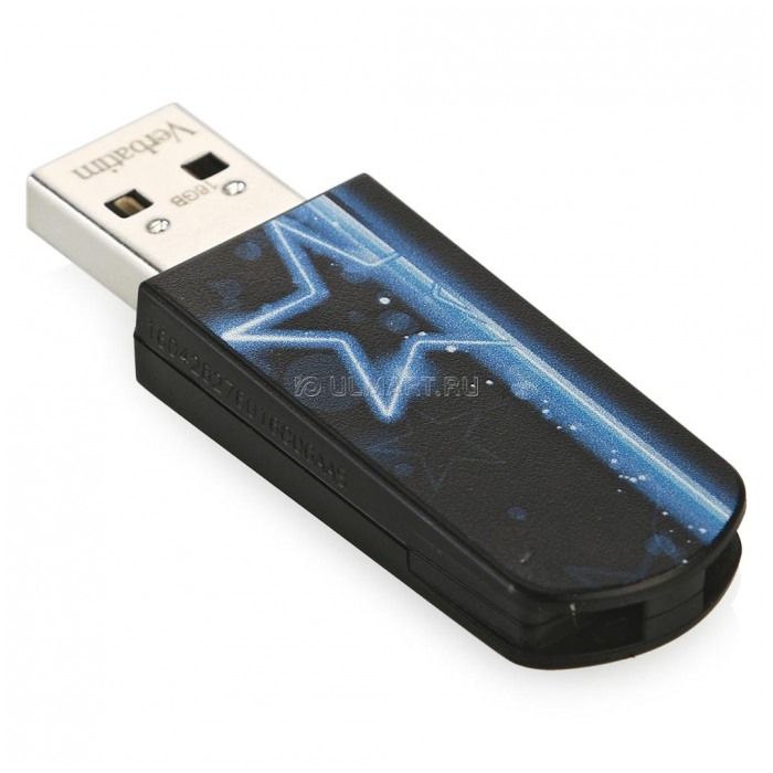картинка Флешка USB Verbatim 16Gb Mini Neon Edition Blue (49395) от магазина КомпьютерЦентр