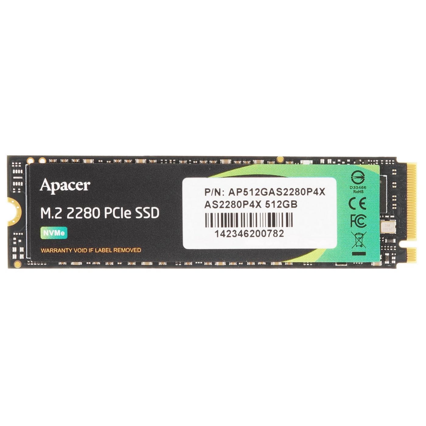 картинка SSD накопитель 512Gb Apacer AS2280P4X, PCI-E 3x4, M.2, (AP512GAS2280P4X-1) от магазина КомпьютерЦентр